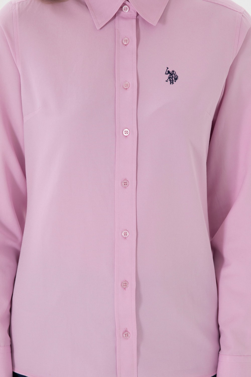 U.S. Polo Assn. Kadın Beyaz Gömlek Basic 50307726-VR013 görsel 7