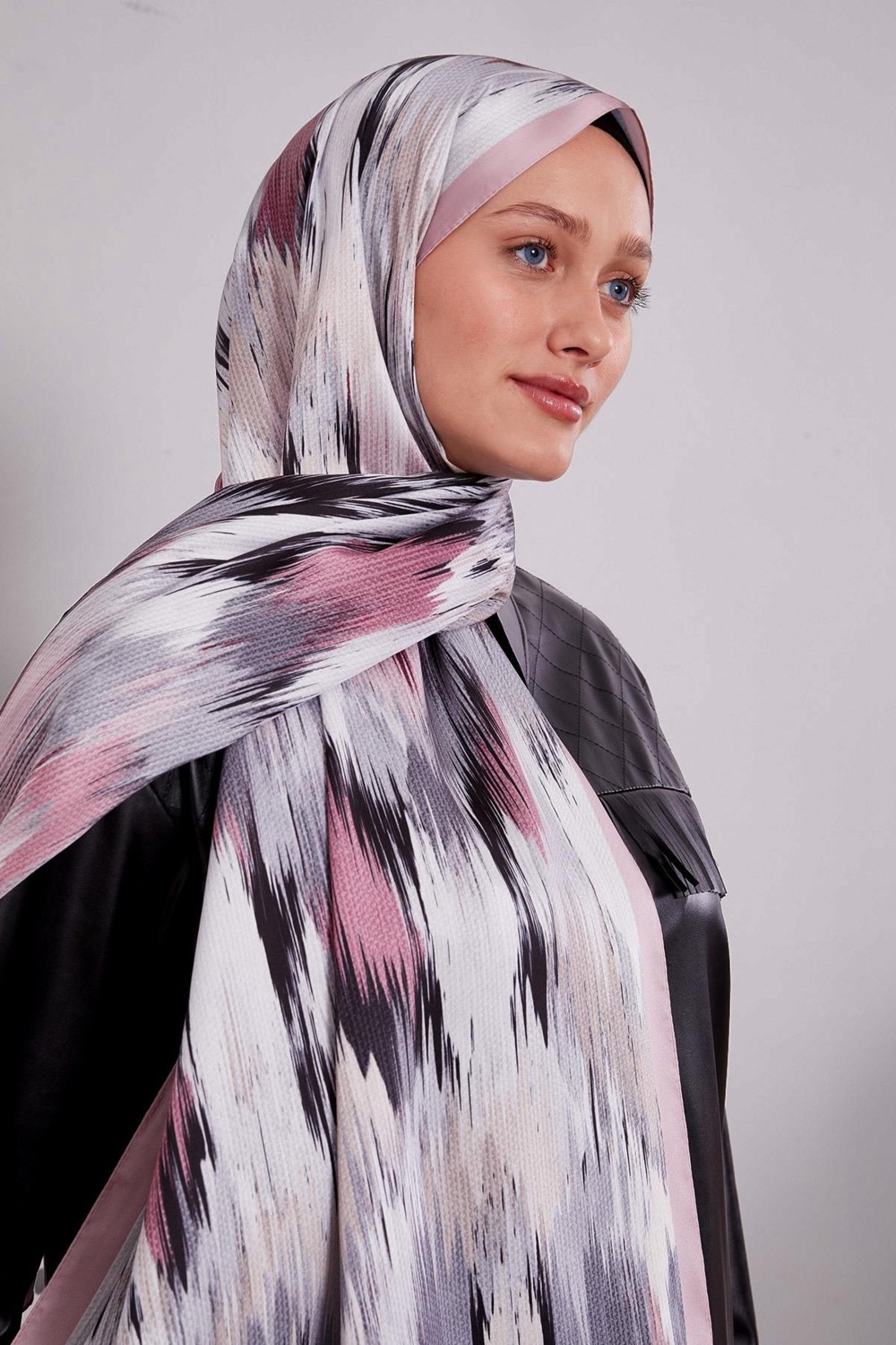 Lêvi D'or Oranj Alacalı Desen Twill Şal