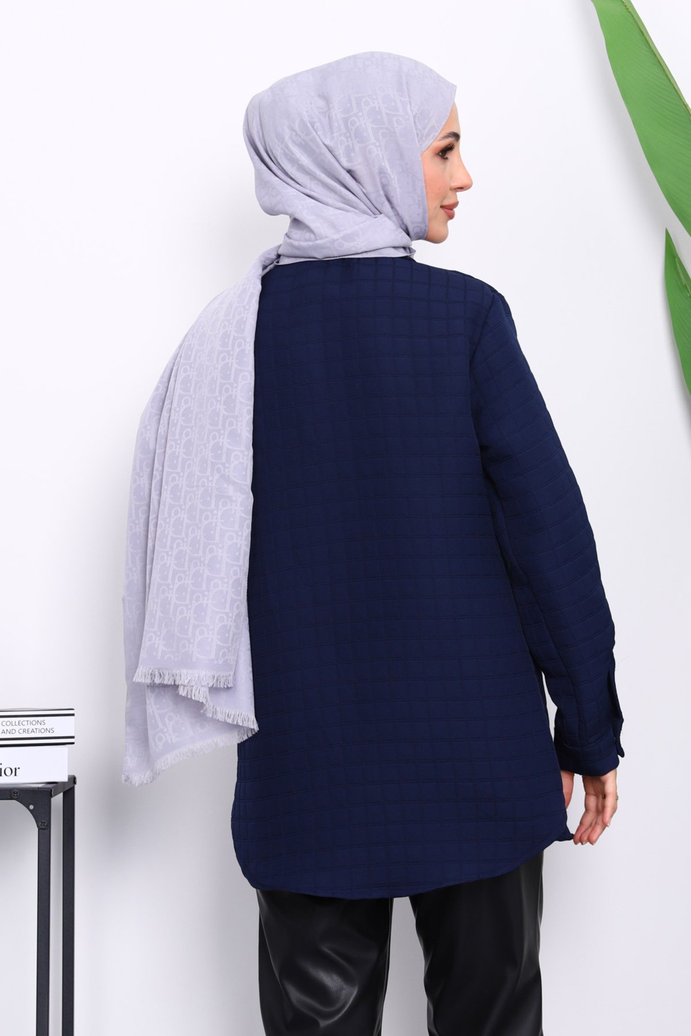 İmaj Butik Kahverengi Kapitone Çıtçıtlı Cepli Ceket görsel 8