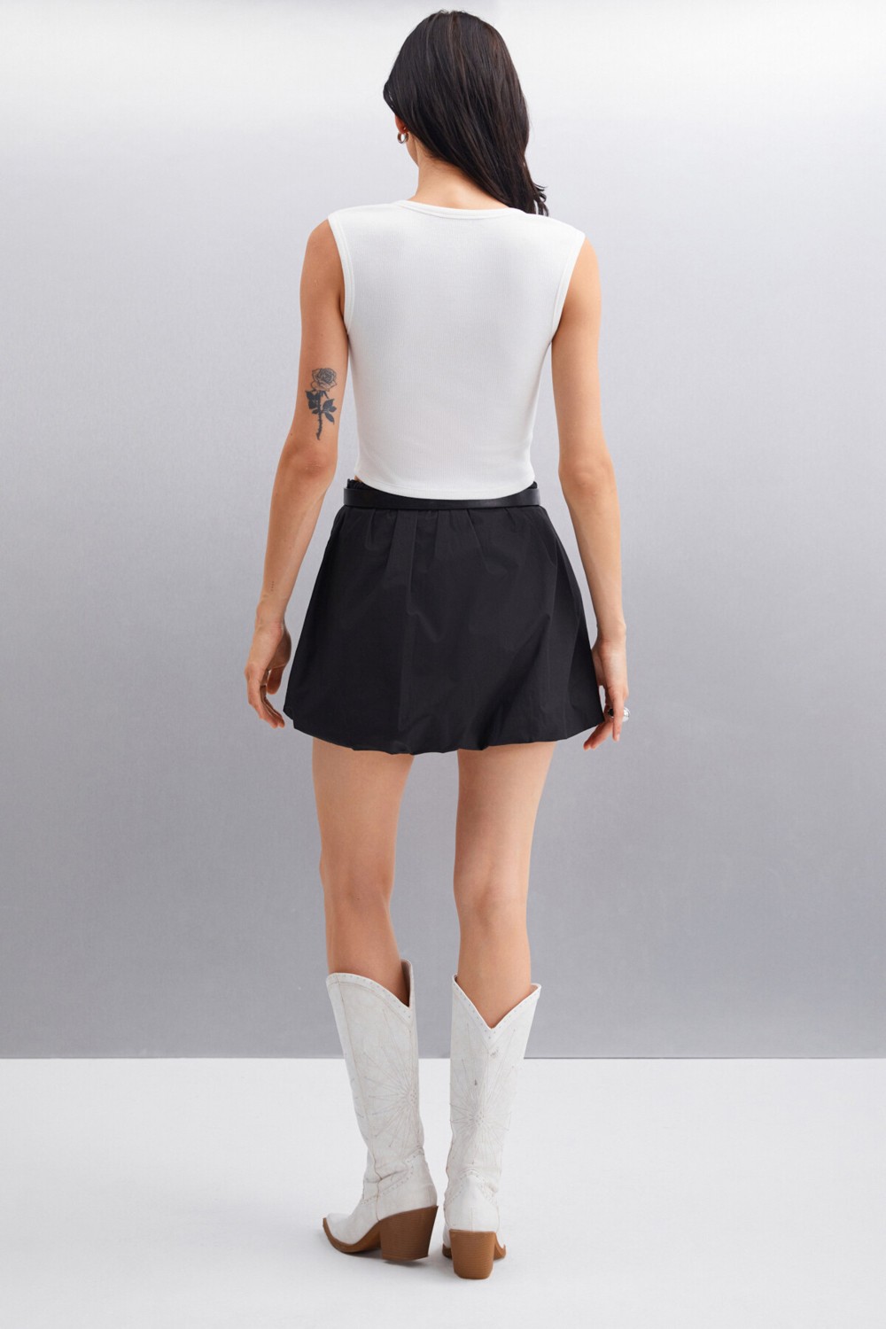 Grimelange PAOLINA Kadın Crop Ekru Bluz görsel 6