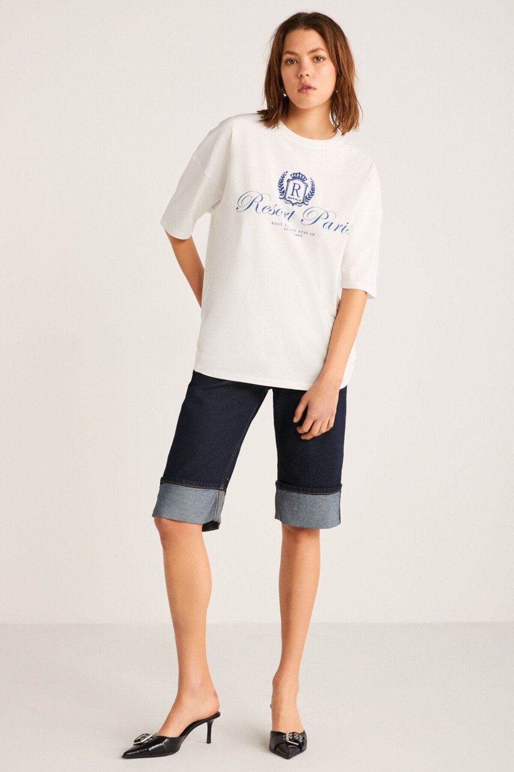 Grimelange Nephele Kadın Önü Yazılı Grimelanj T-shirt görsel 2