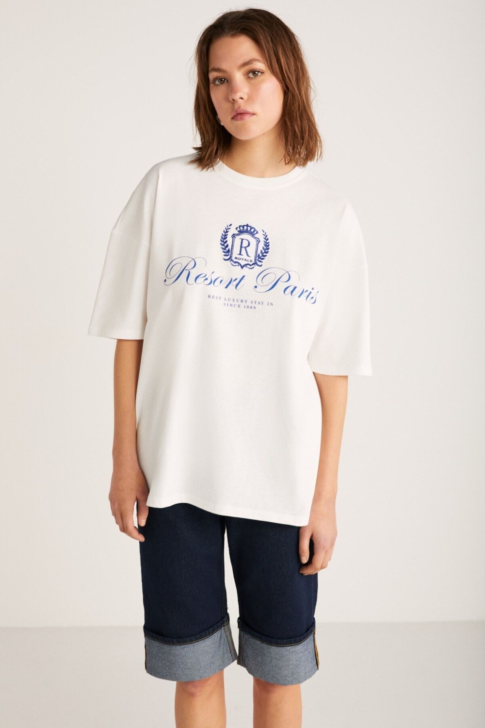 Grimelange Nephele Kadın Önü Yazılı Grimelanj T-shirt görsel 4