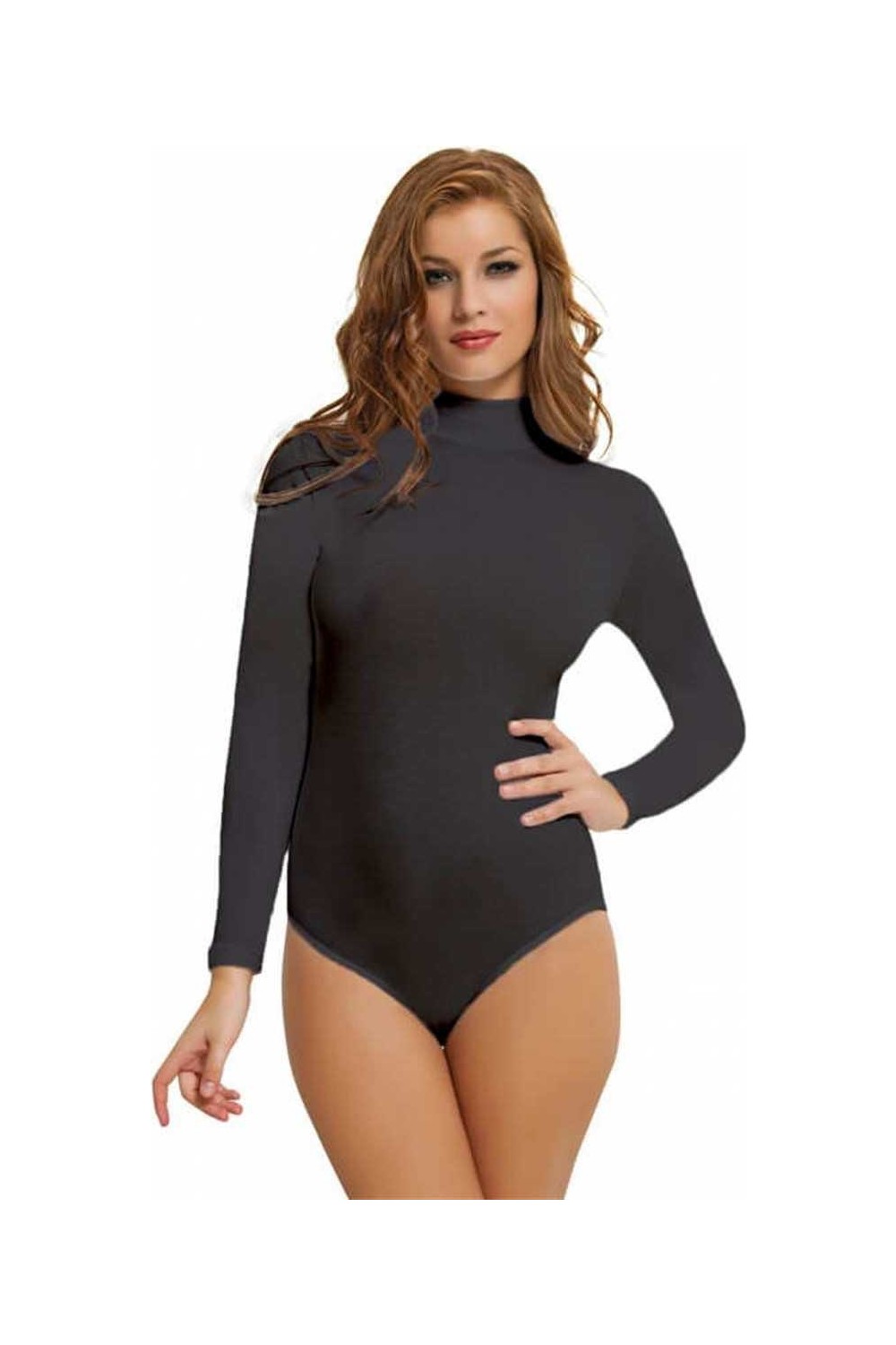 NBB Beyaz Uzun Kol Boğazlı Çıtçıtlı Body görsel 8