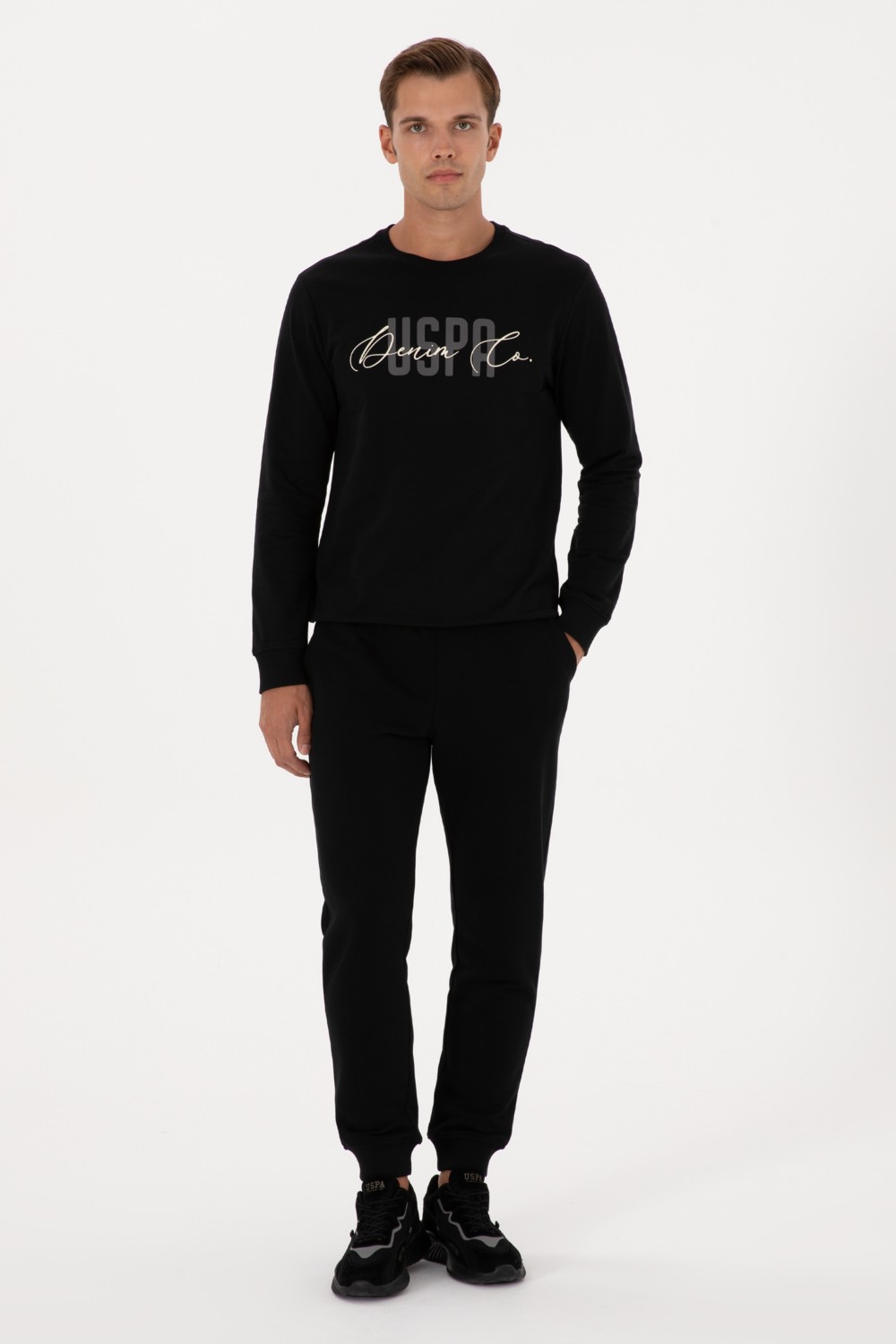 U.S. Polo Assn. Erkek Siyah Eşofman Altı 50313759-VR046