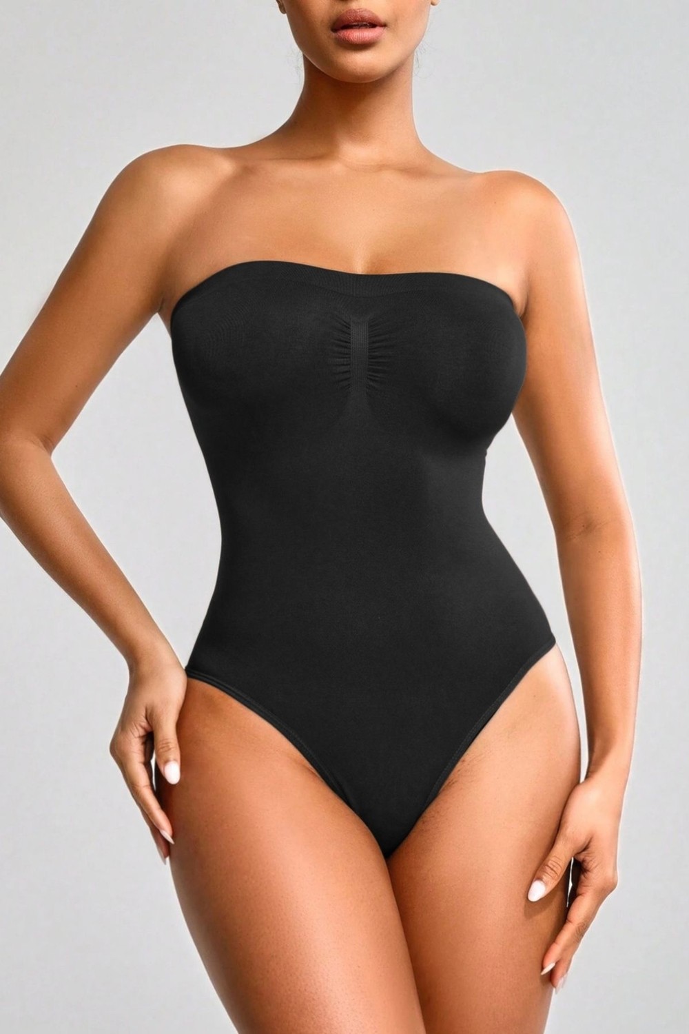 Mistirik Fossini Model Sıkılaştıran ve Toparlayan Çıtçıtlı Straplez Body Korse görsel 3