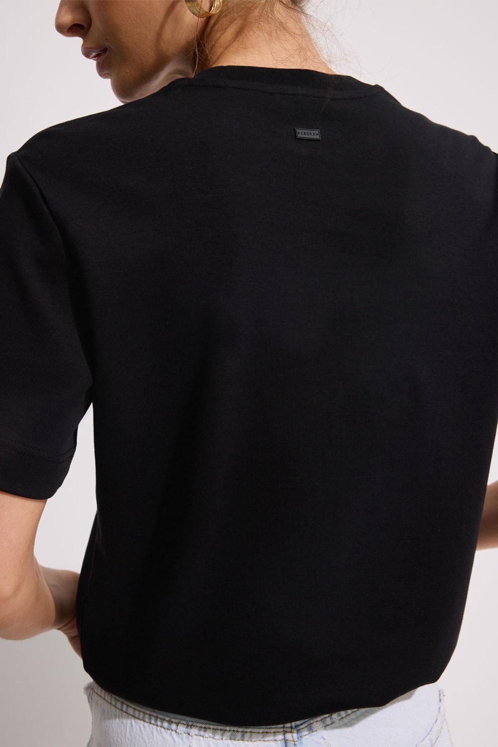 Babokah Premium Pamuk Basic Tshirt Kadın görsel 7