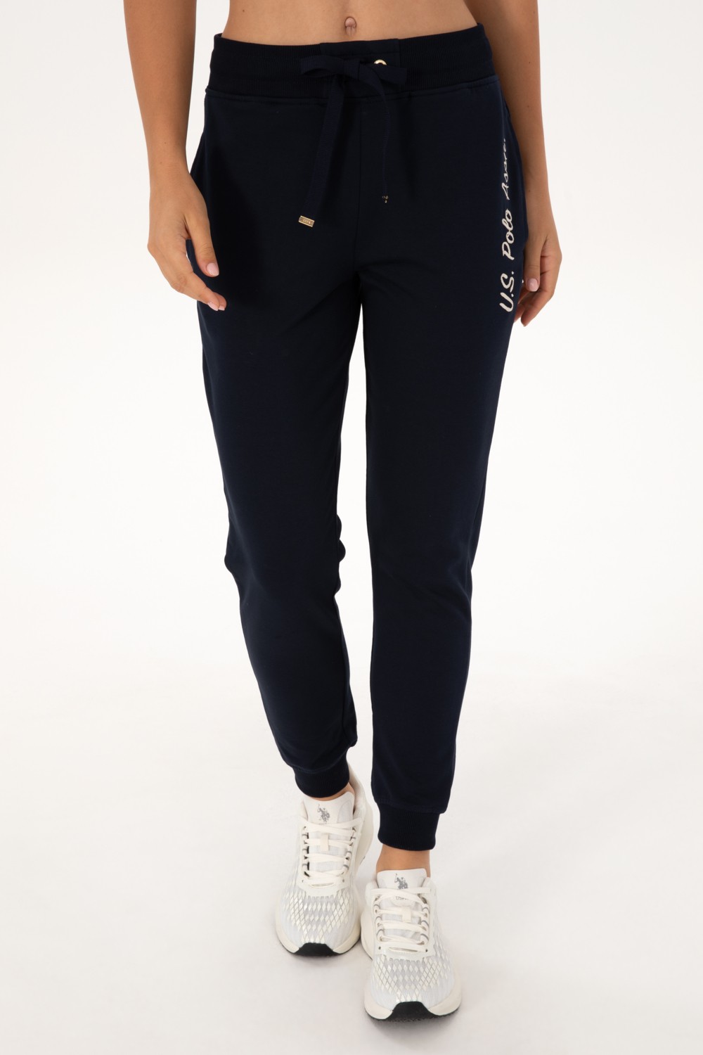 U.S. Polo Assn. Kadın Siyah Jogger Eşofman Altı 50314364-VR046 görsel 2