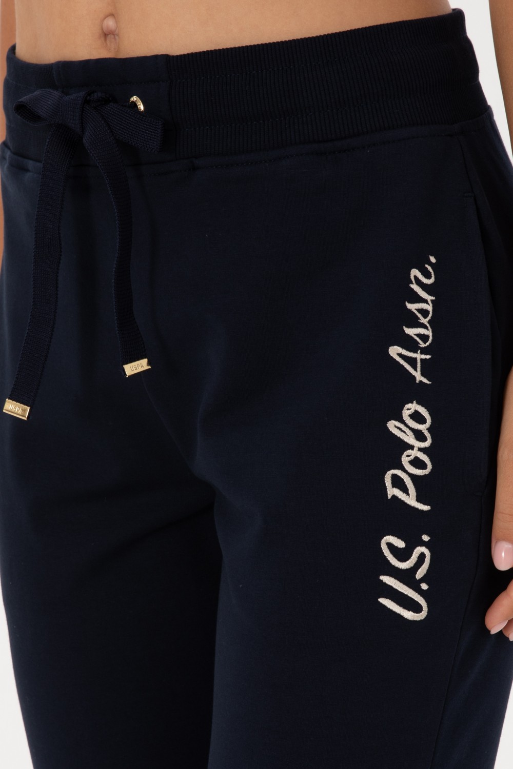 U.S. Polo Assn. Kadın Siyah Jogger Eşofman Altı 50314364-VR046 görsel 5