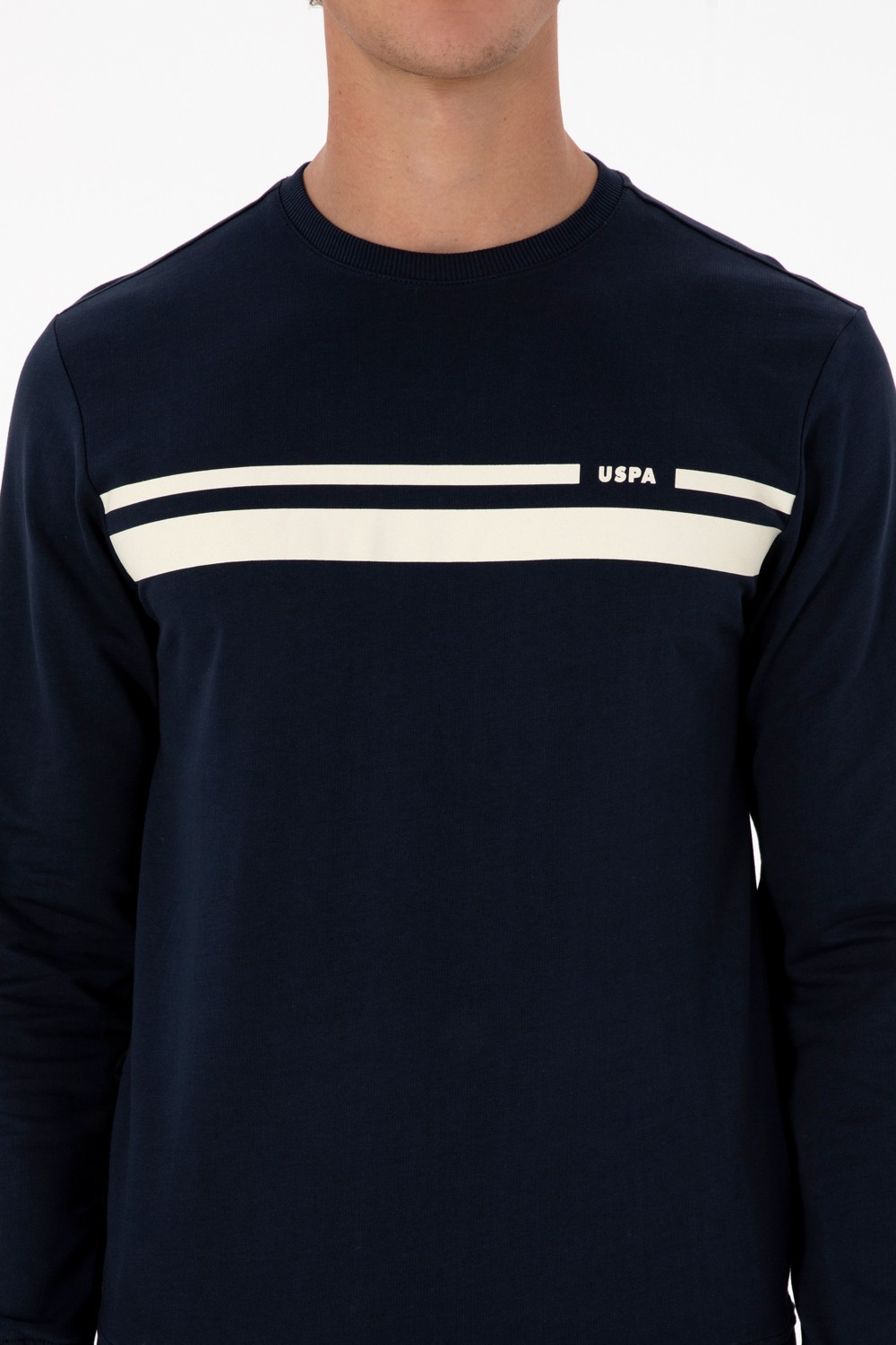 U.S. Polo Assn. Erkek Regular Fit Bisiklet Yaka Siyah İnce Sweatshirt 50313801-VR046 görsel 6