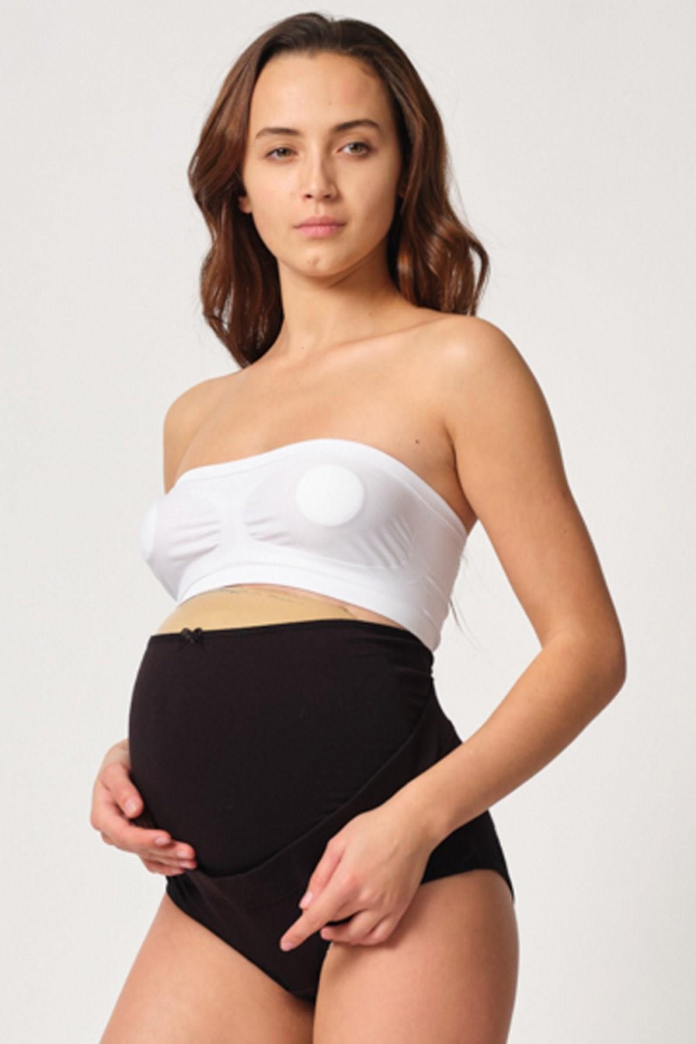 Marsilyan Siyah Mı Emay 2825 Cotton Hamile Karın Destekleyici Slip Korse