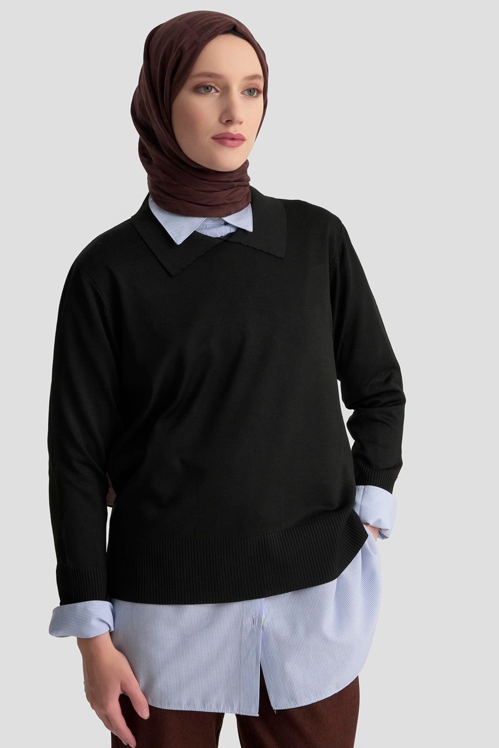 Armine Trend Kazak 25KTD303 Siyah görsel 3