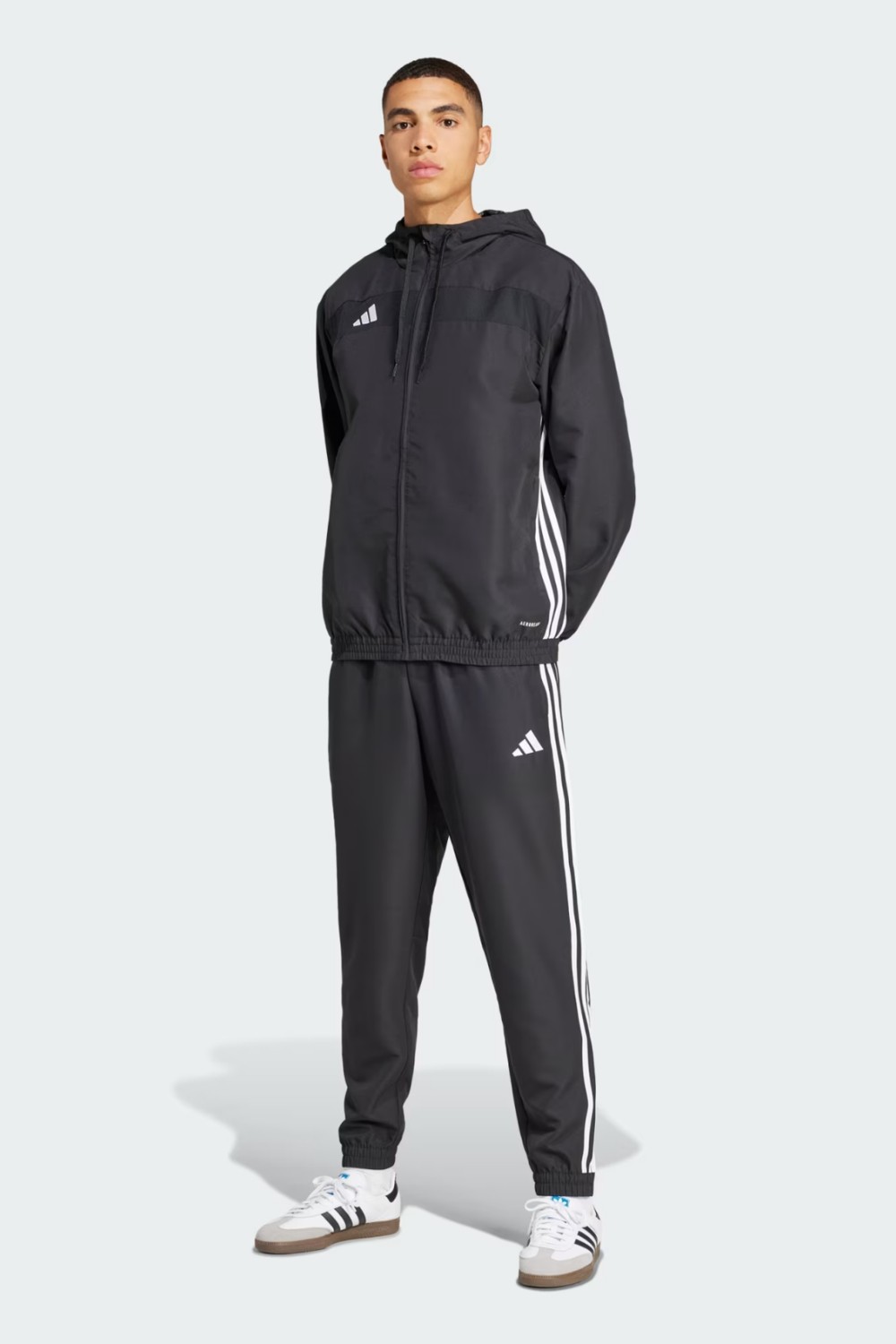adidas Tiro 25 Essentials Woven Siyah Kapşonlu Eşofman Üstü JC5435 görsel 4