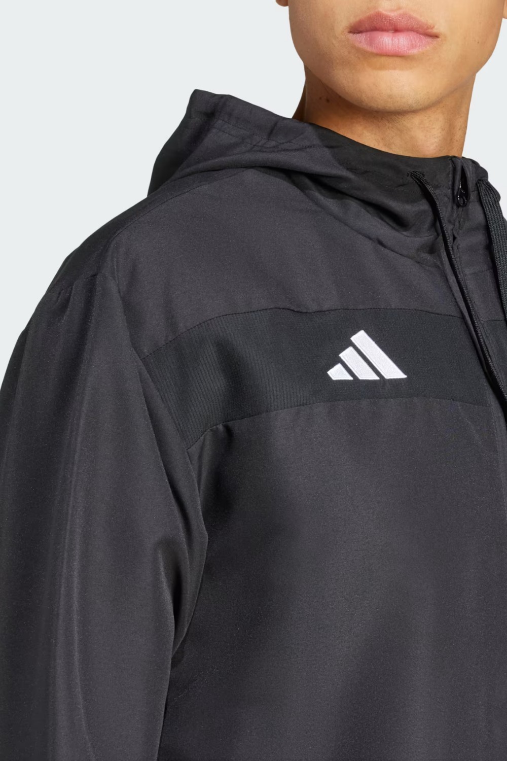 adidas Tiro 25 Essentials Woven Siyah Kapşonlu Eşofman Üstü JC5435 görsel 6