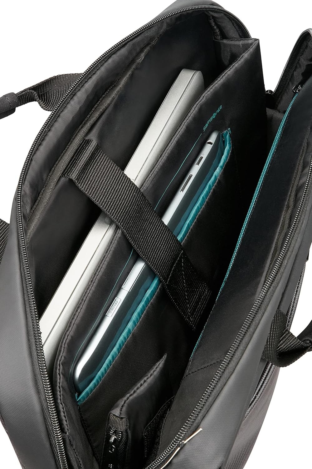 Samsonite 16N-09-002 Qibyte Notebook El Çantası, 15.6", Antrasit görsel 4