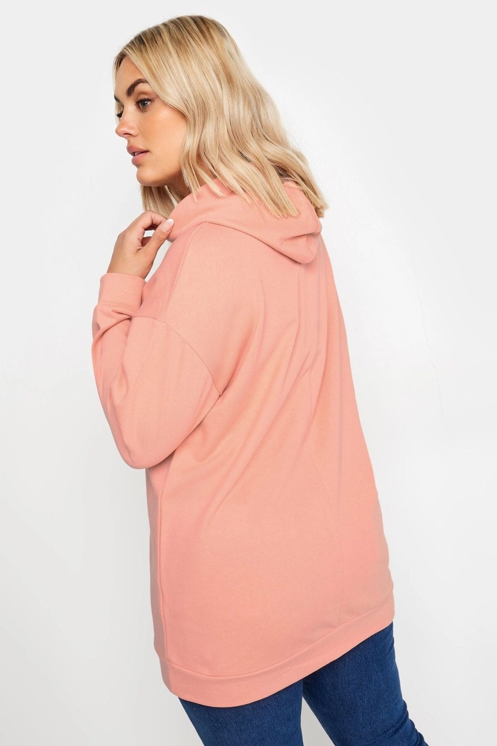 Stil Diva Büyük Beden Payetli Uzun Kollu Bağcıklı Kapüşonlu Sweatshirt 303234 görsel 5