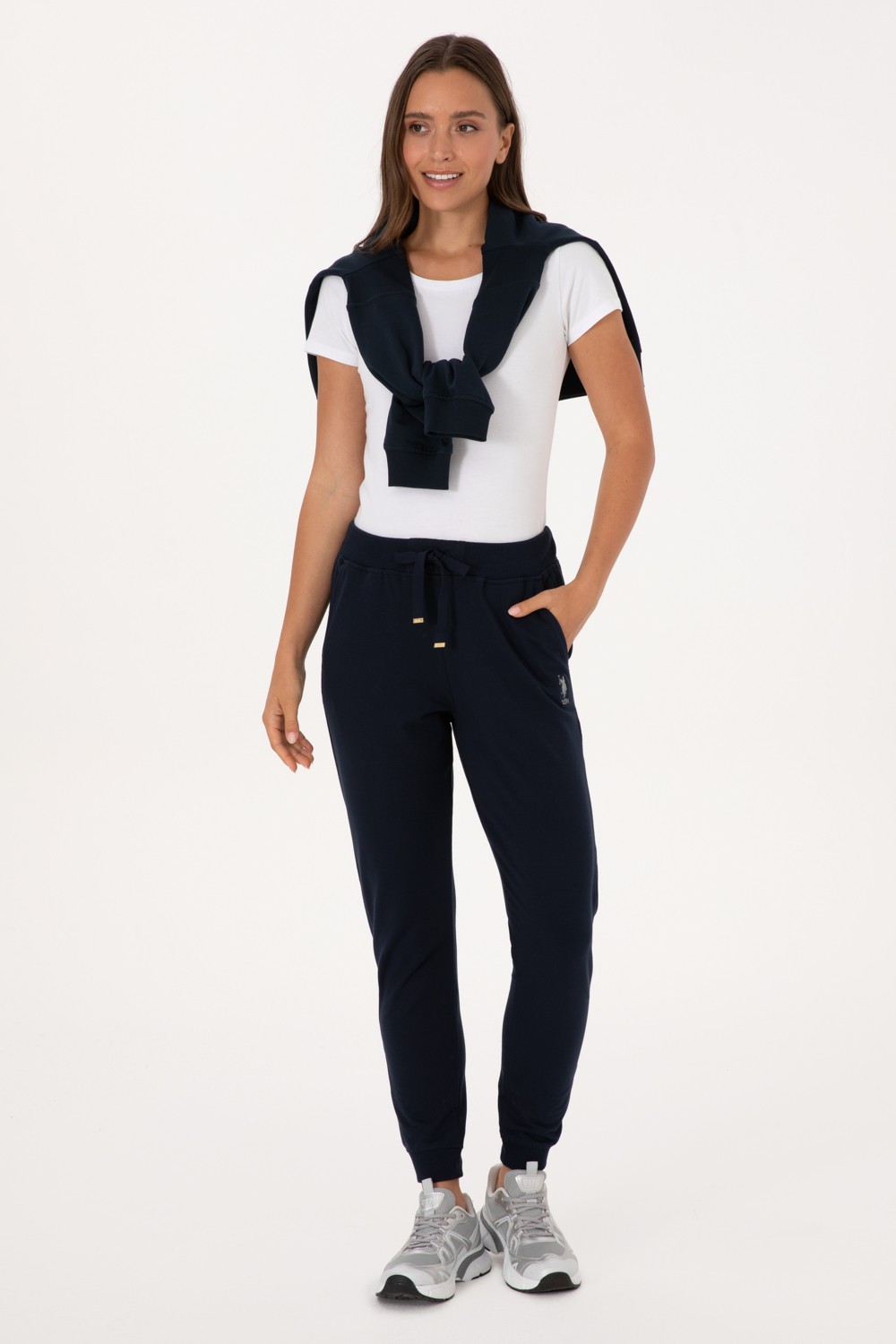 U.S. Polo Assn. Kadın Siyah Jogger Eşofman Altı 50313584-VR046