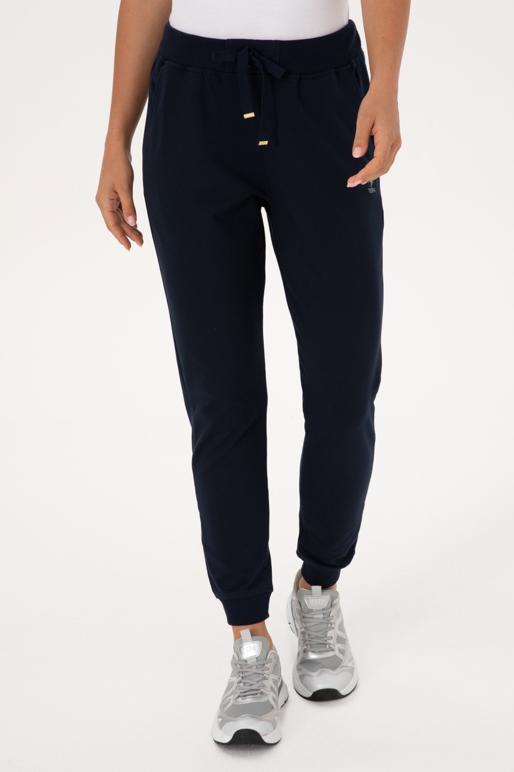 U.S. Polo Assn. Kadın Siyah Jogger Eşofman Altı 50313584-VR046 görsel 2