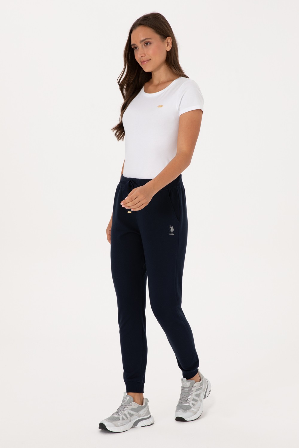 U.S. Polo Assn. Kadın Siyah Jogger Eşofman Altı 50313584-VR046 görsel 3