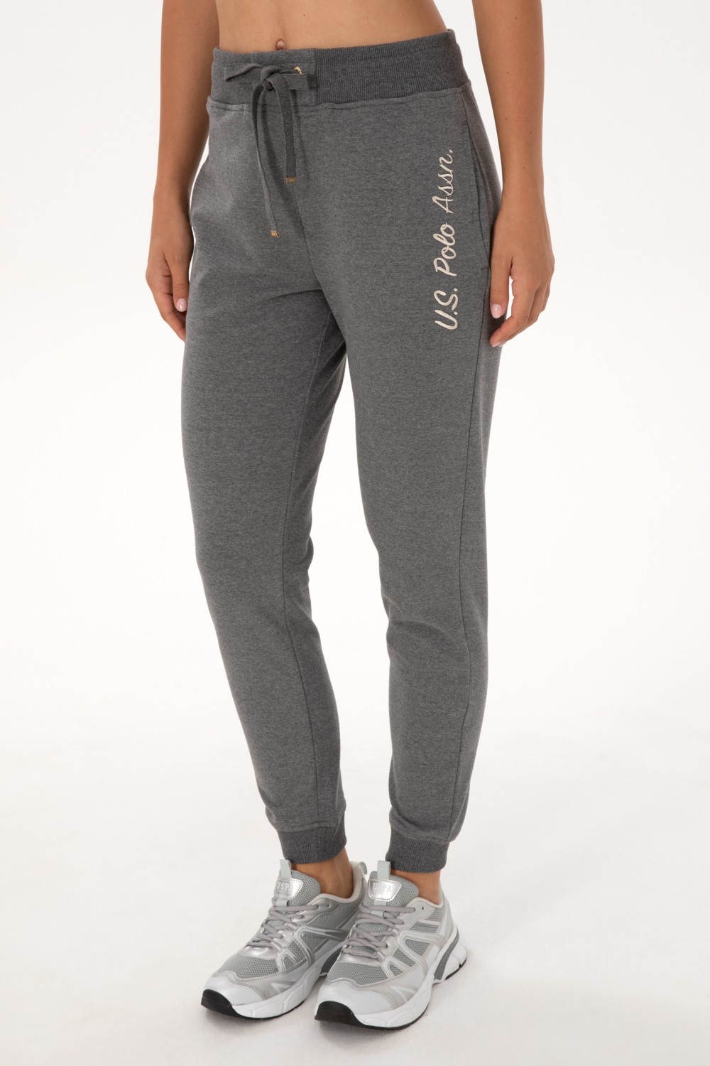 U.S. Polo Assn. Kadın Siyah Jogger Eşofman Altı 50314364-VR046 görsel 8