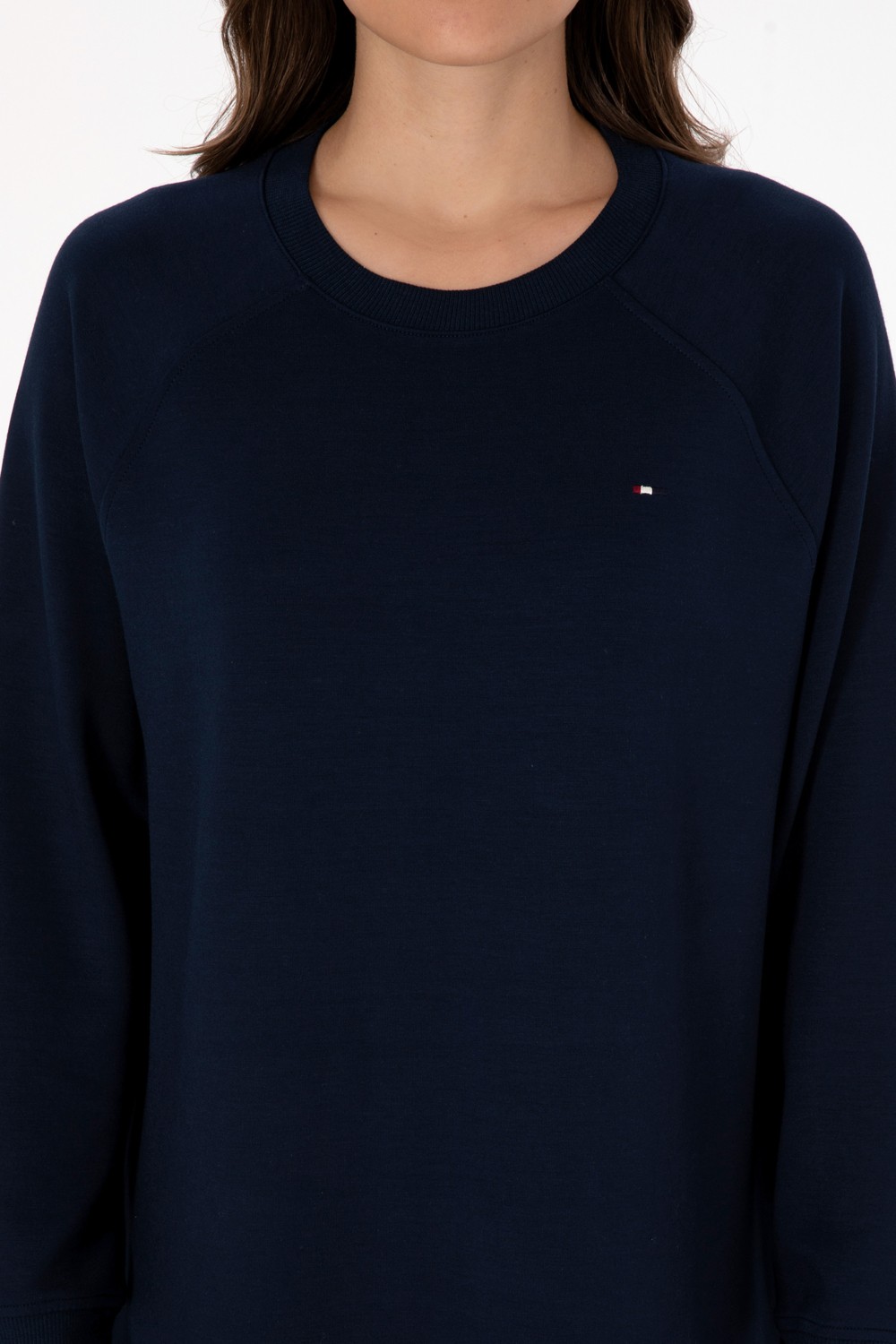 U.S. Polo Assn. Kadın Siyah Modal Karışımlı Mini Boy Bisiklet Yaka Örme Elbise 50313438-VR046 görsel 5