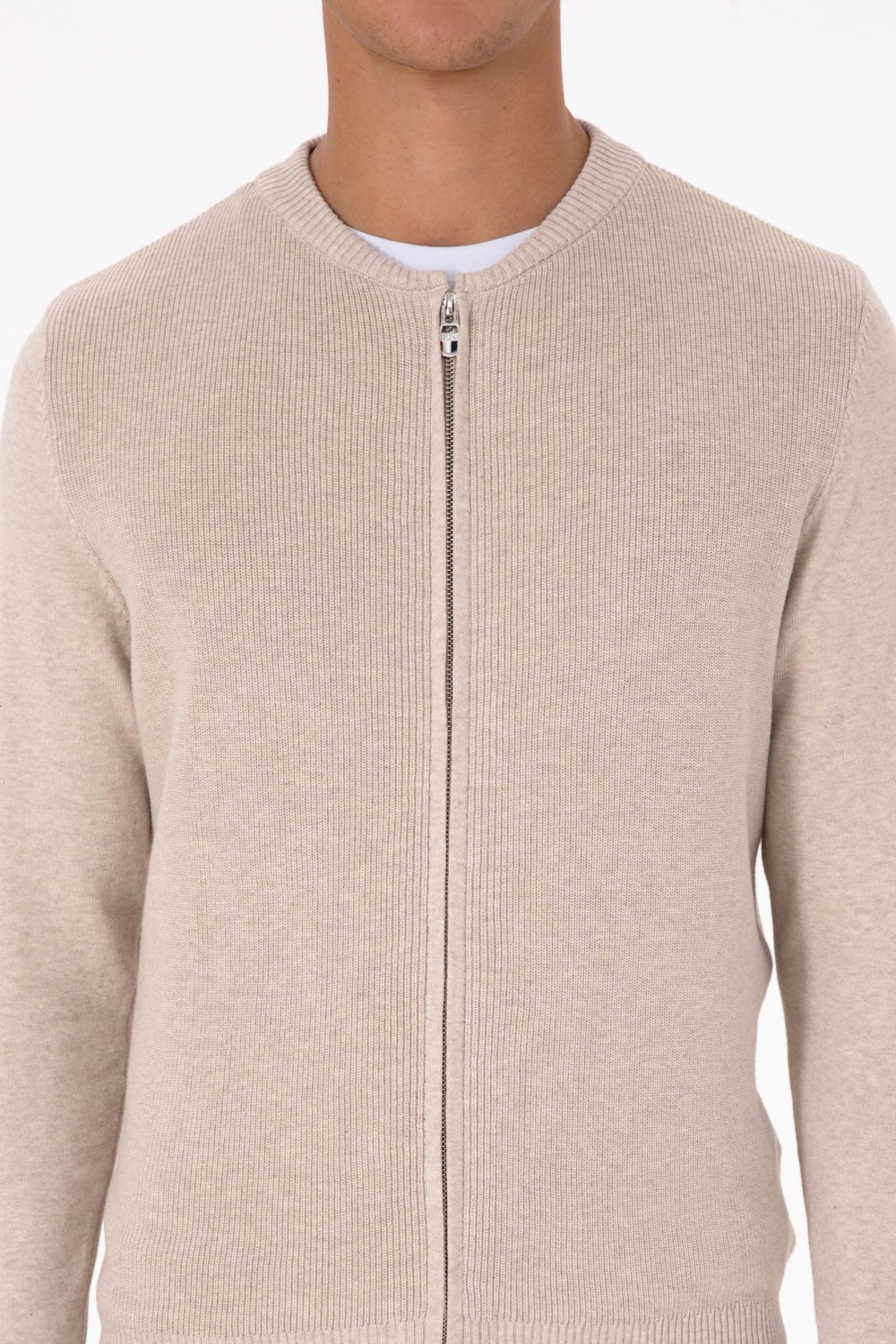 U.S. Polo Assn. Erkek Kahverengi Basic Triko Hırka 50313721-VR029 görsel 6