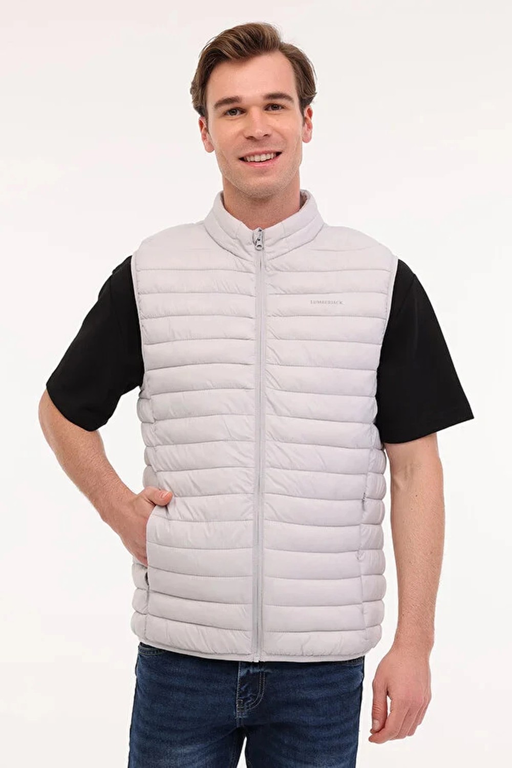 Lumberjack Star Vest Erkek Yelek - Gri görsel 2