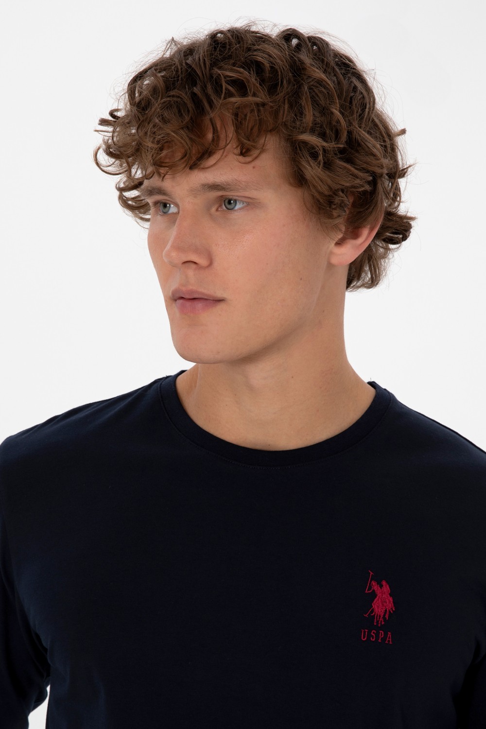 U.S. Polo Assn. Erkek Kırmızı Ekoseli Lacivert Pijama Takımı 50318615-VR033 görsel 2