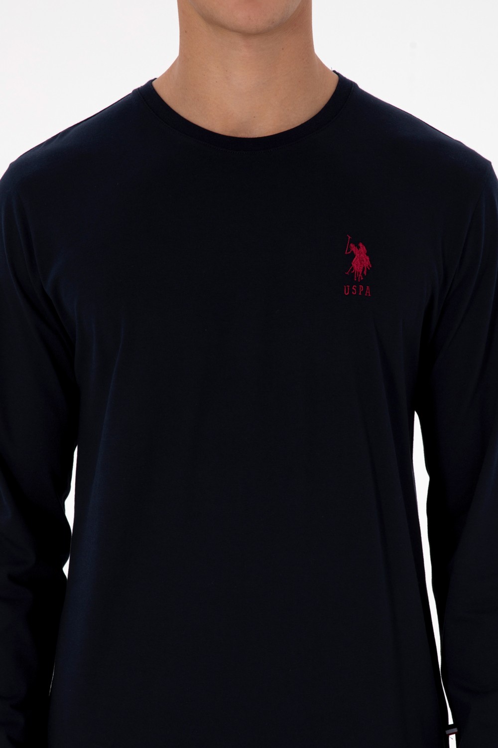 U.S. Polo Assn. Erkek Kırmızı Ekoseli Lacivert Pijama Takımı 50318615-VR033 görsel 6