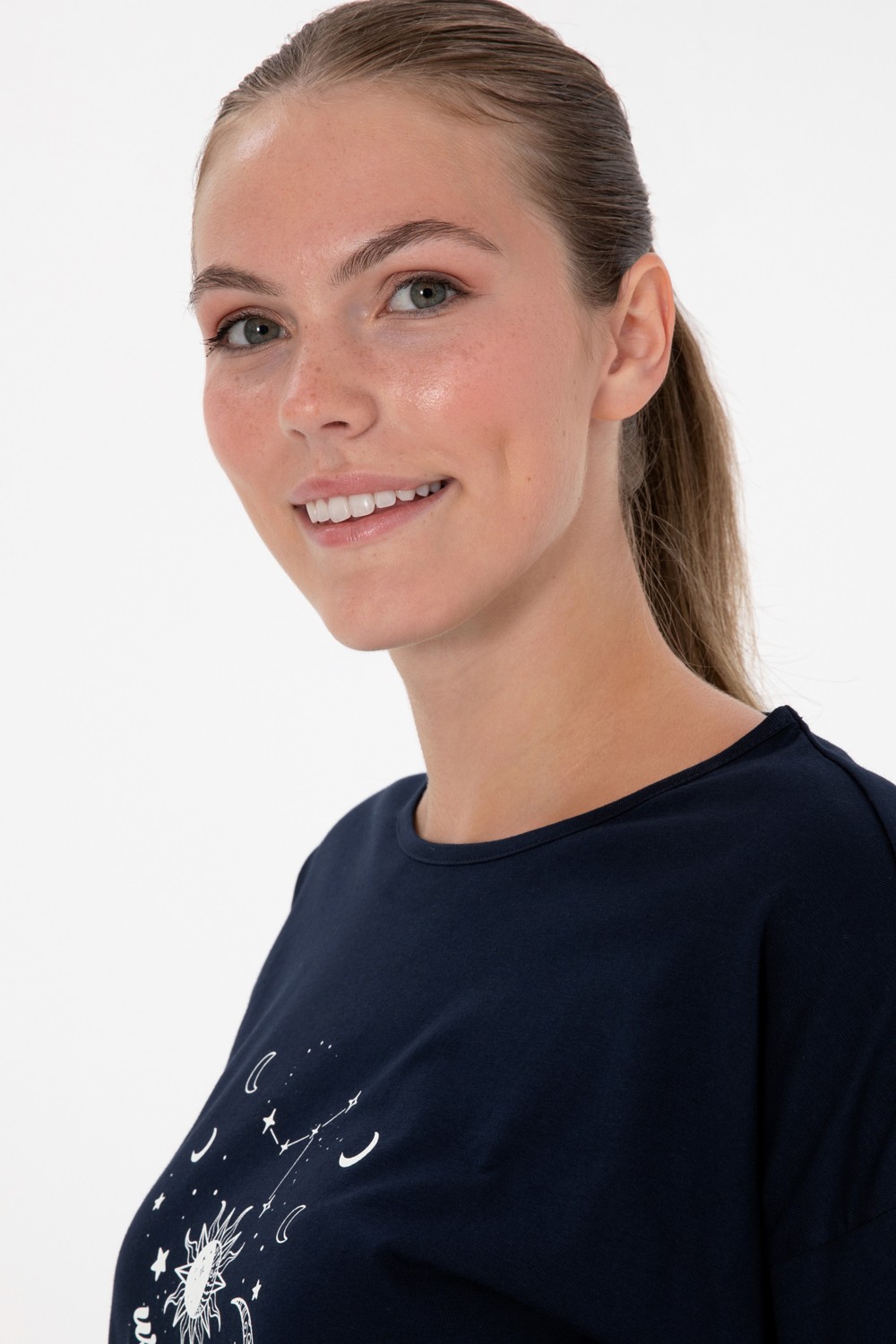 U.S. Polo Assn. Kadın Lacivert Pijama Takım 50318920-VR033 görsel 2