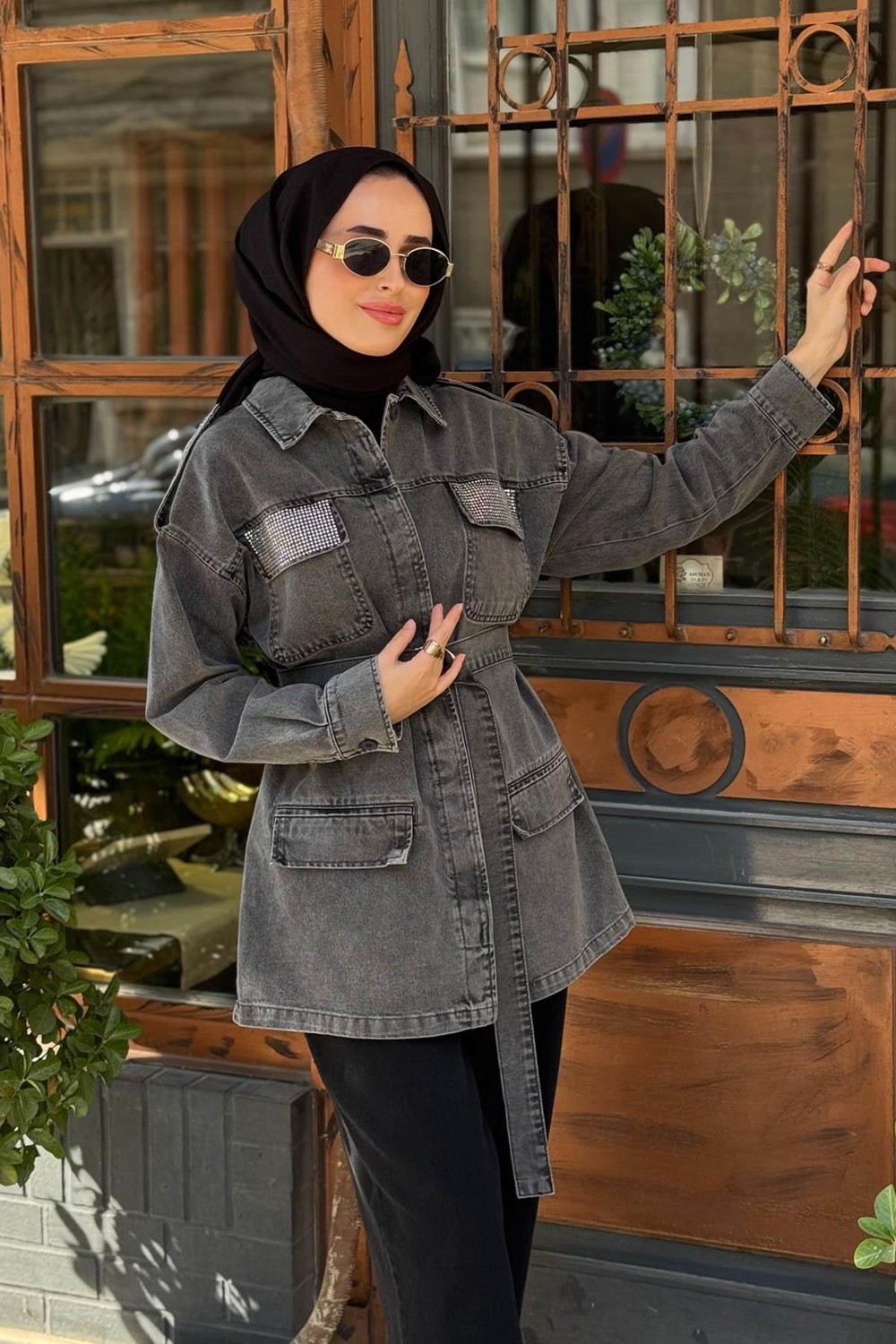 Magazin Ceket 7414 Gri görsel 3