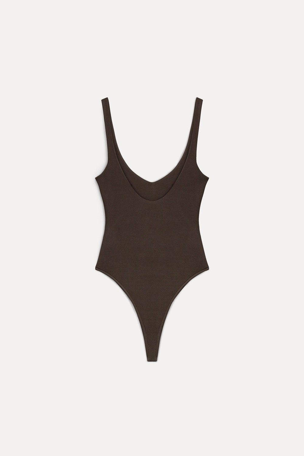 Vatkalı V yaka bodysuit görsel 7