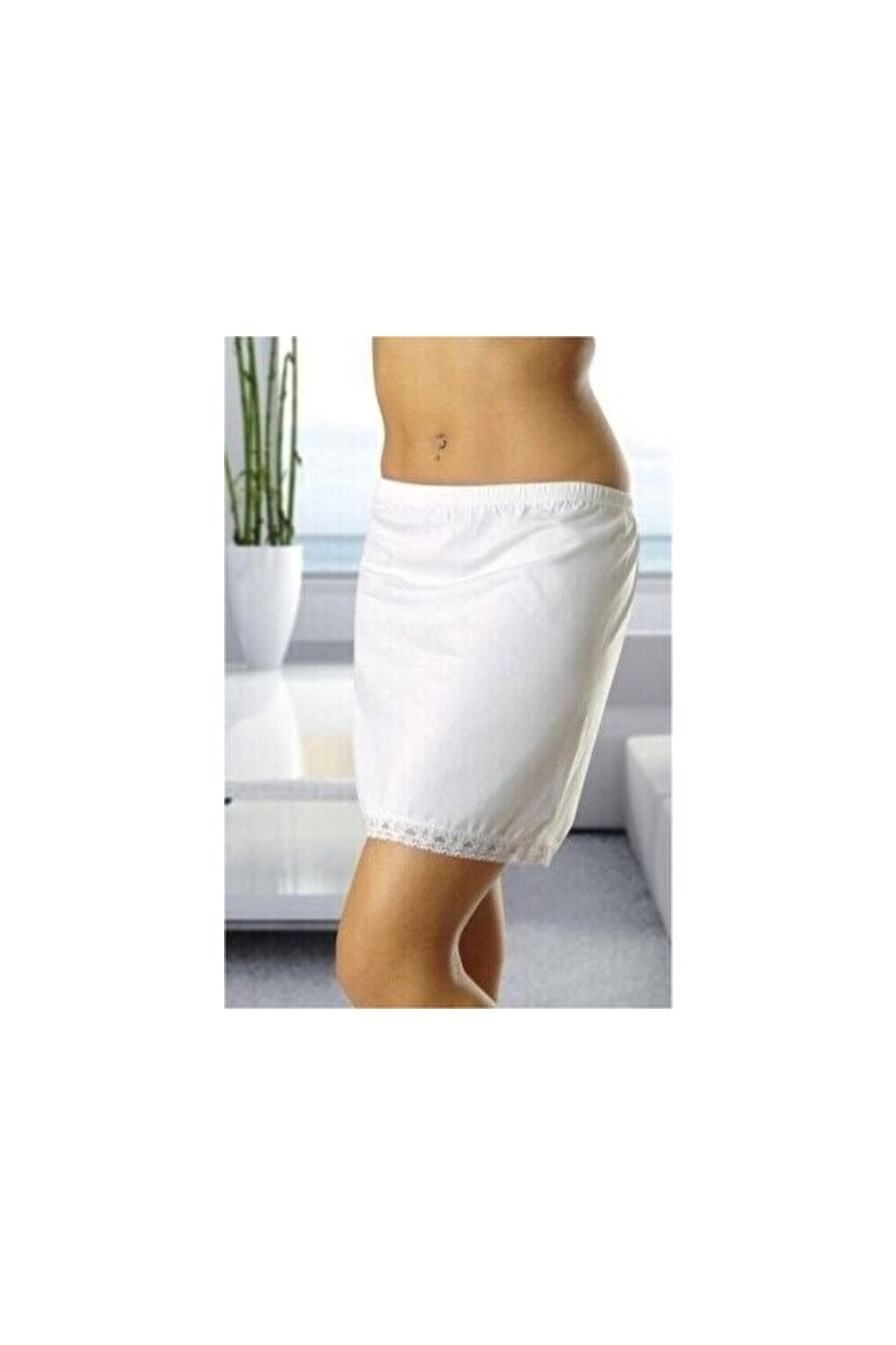 Anıt Lingerie Kadın Siyah Pamuklu Mini Jüpon Hafif ve Rahat Tasarım ile Gün Boyu Konfor görsel 2
