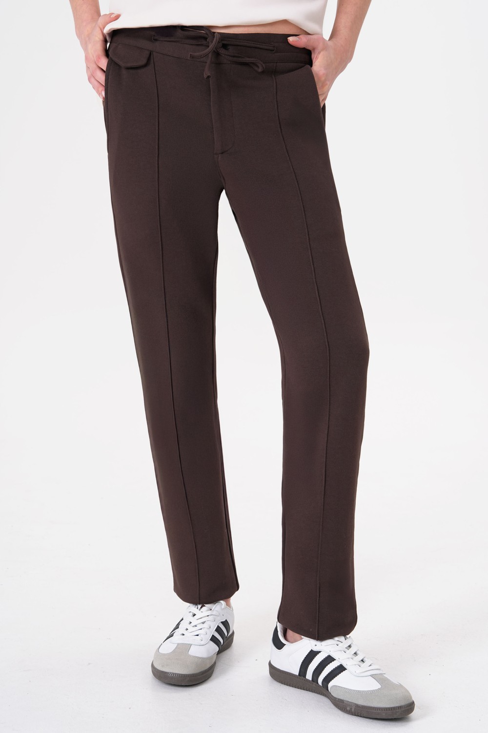 Uniqvibe Organik Pamuklu Taş Renk Kadın Sweatpant