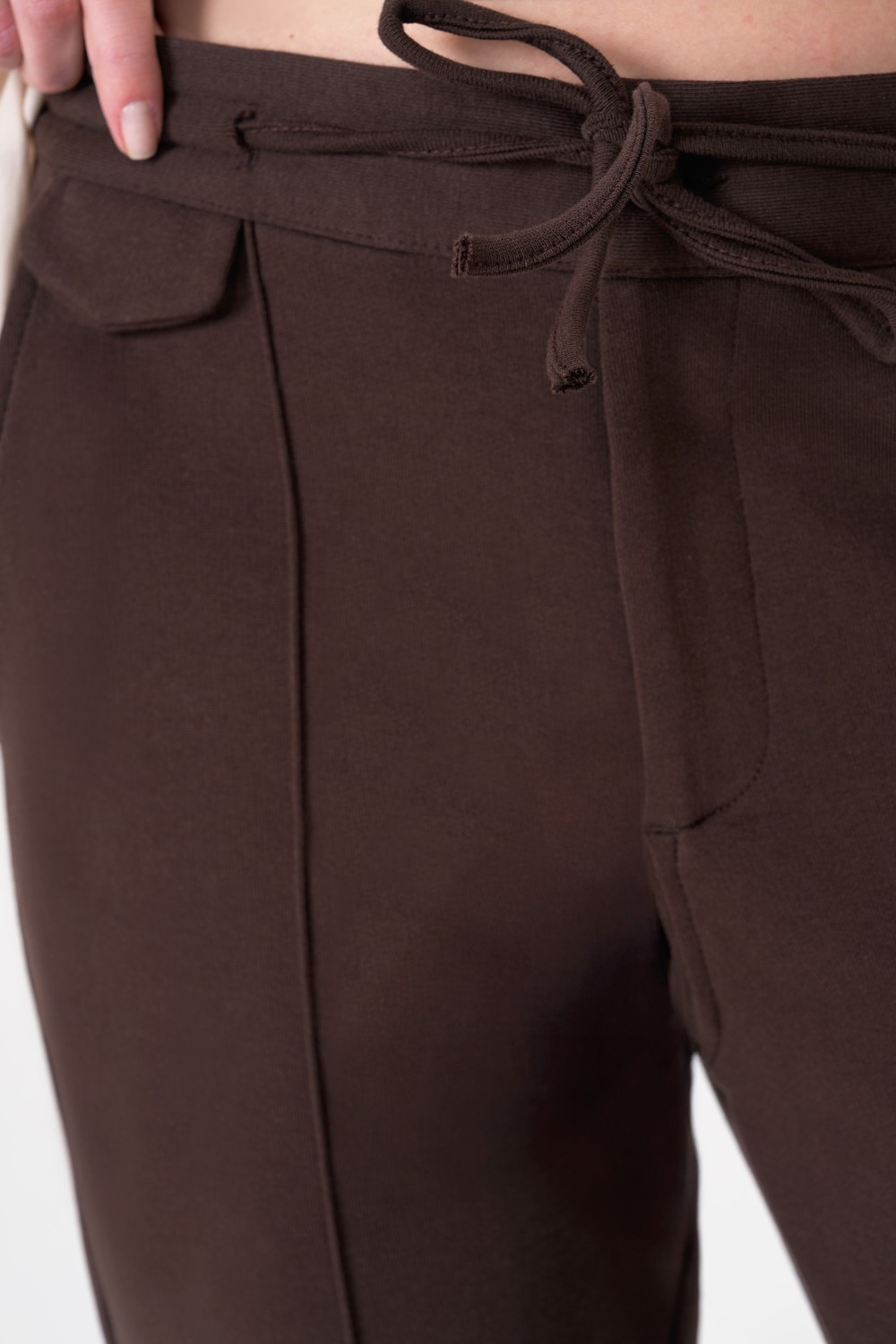 Uniqvibe Organik Pamuklu Taş Renk Kadın Sweatpant görsel 6