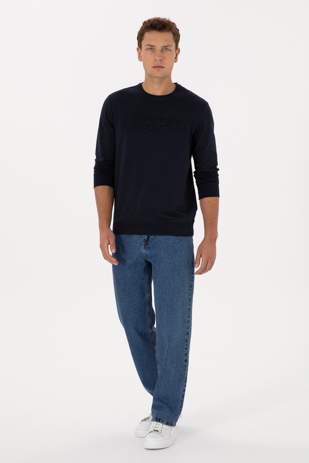 U.S. Polo Assn. Erkek Mavi Loose Fit Jean Pantolon 50316575-DN0022 görsel 3