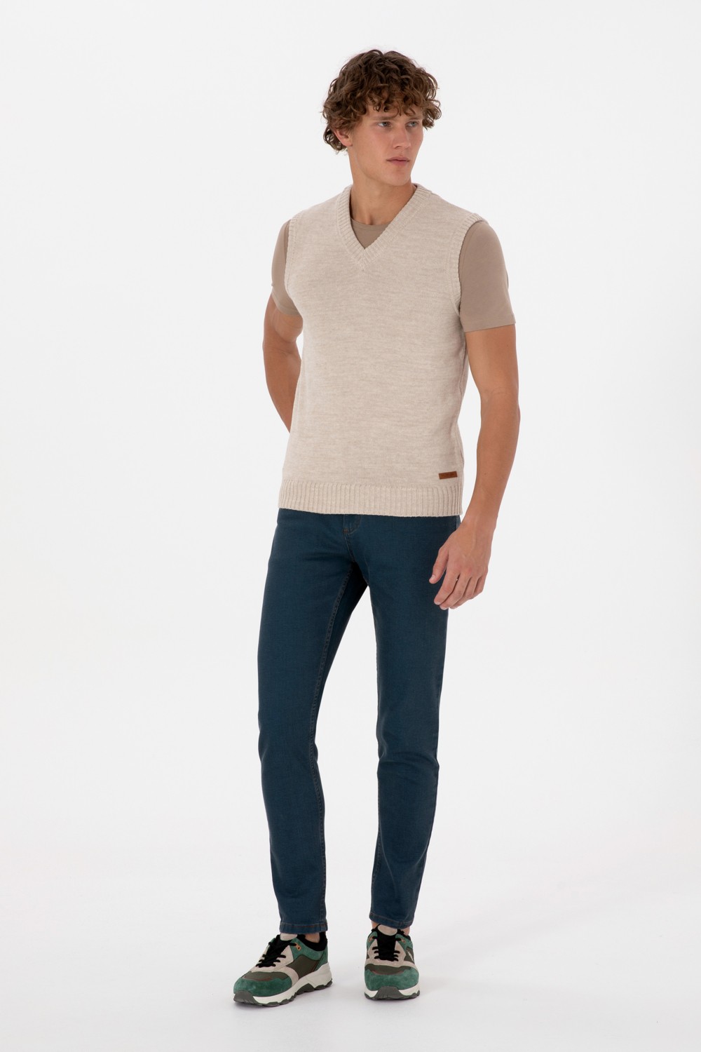 U.S. Polo Assn. Erkek Vizon Süveter 50318158-VR052 görsel 4