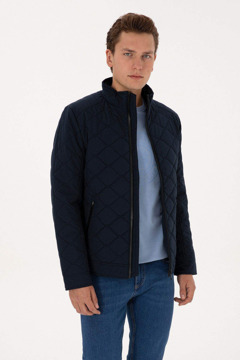 U.S. Polo Assn. Erkek Lacivert Mont 50310977-VR033 görsel 3
