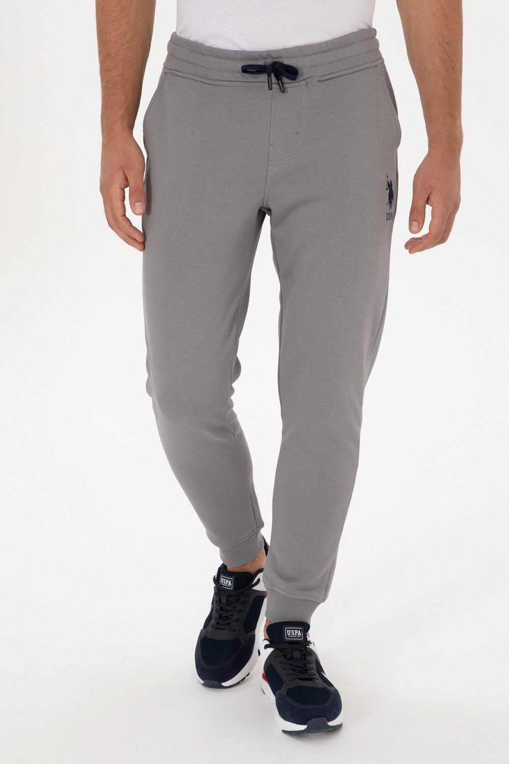 U.S. Polo Assn. Erkek Açık Gri Eşofman Altı 50325143-VR001 görsel 8
