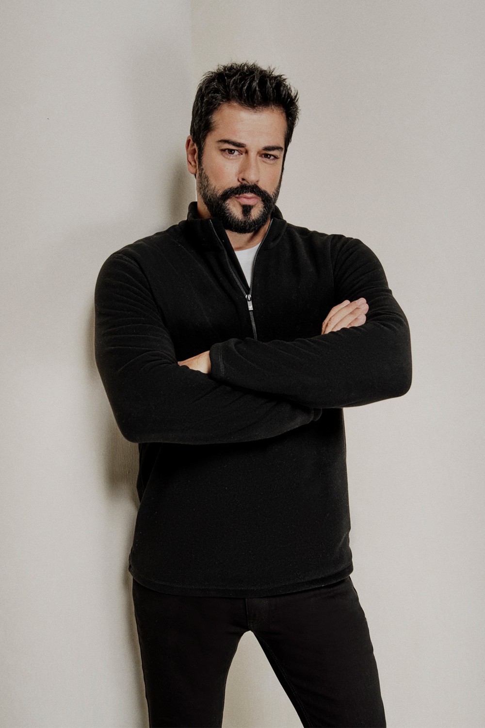 Altınyıldız Classics Erkek Siyah Anti-pilling Tüylenme Yapmayan Standart Fit Dik Yaka Soğuk Geçirmez Polar Sweatshirt