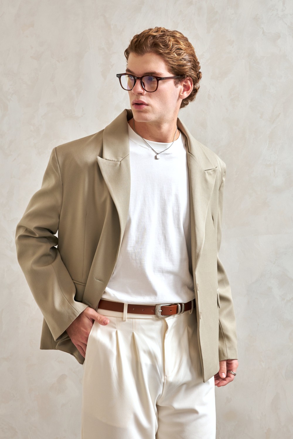 HYMAN Erkek Oversize Blazer Ceket görsel 2