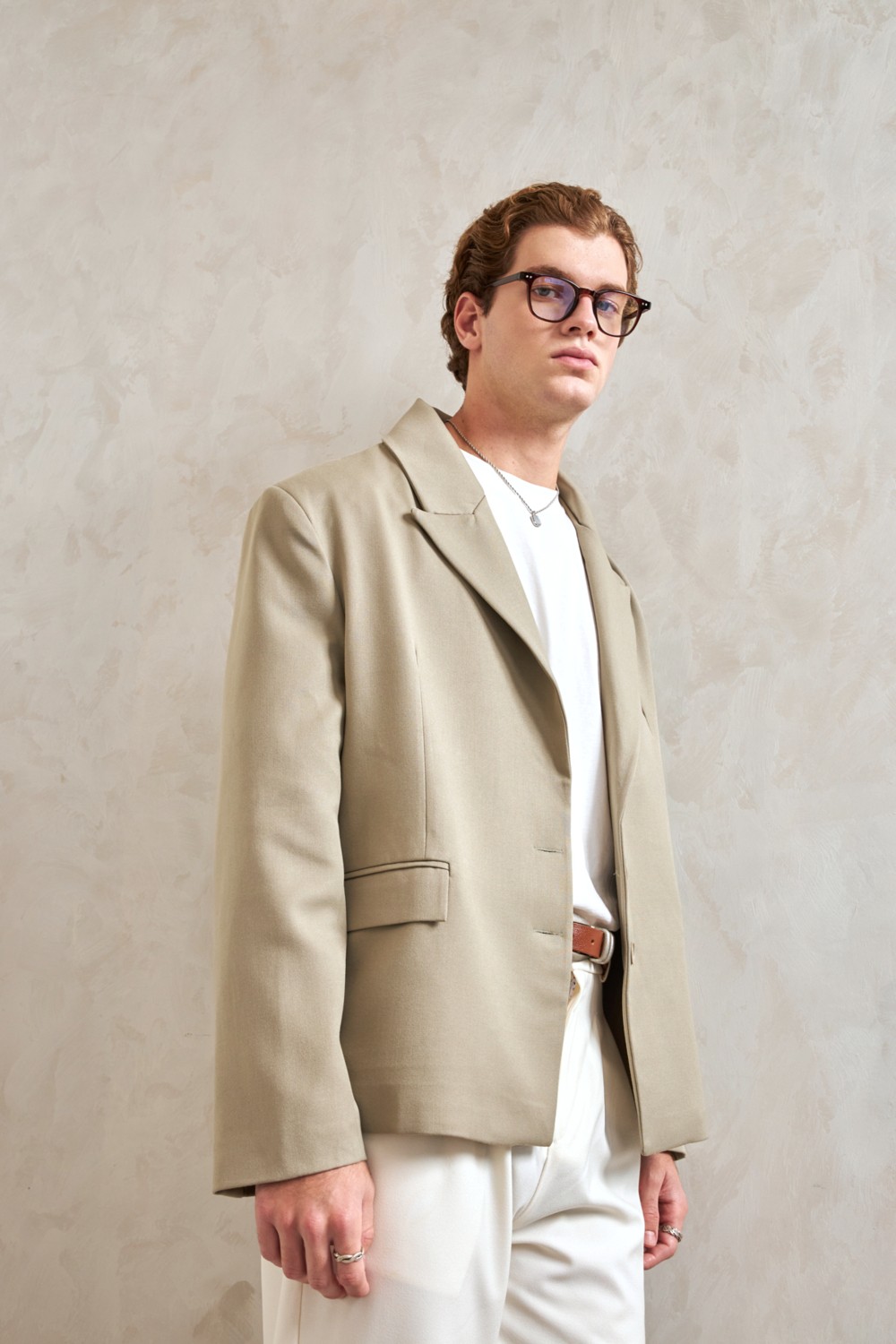 HYMAN Erkek Oversize Blazer Ceket görsel 3