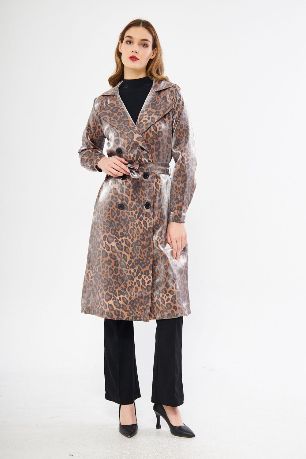 Comstar Astarsız Cepli Düğmeli Kuşaklı Yazlık Trenç