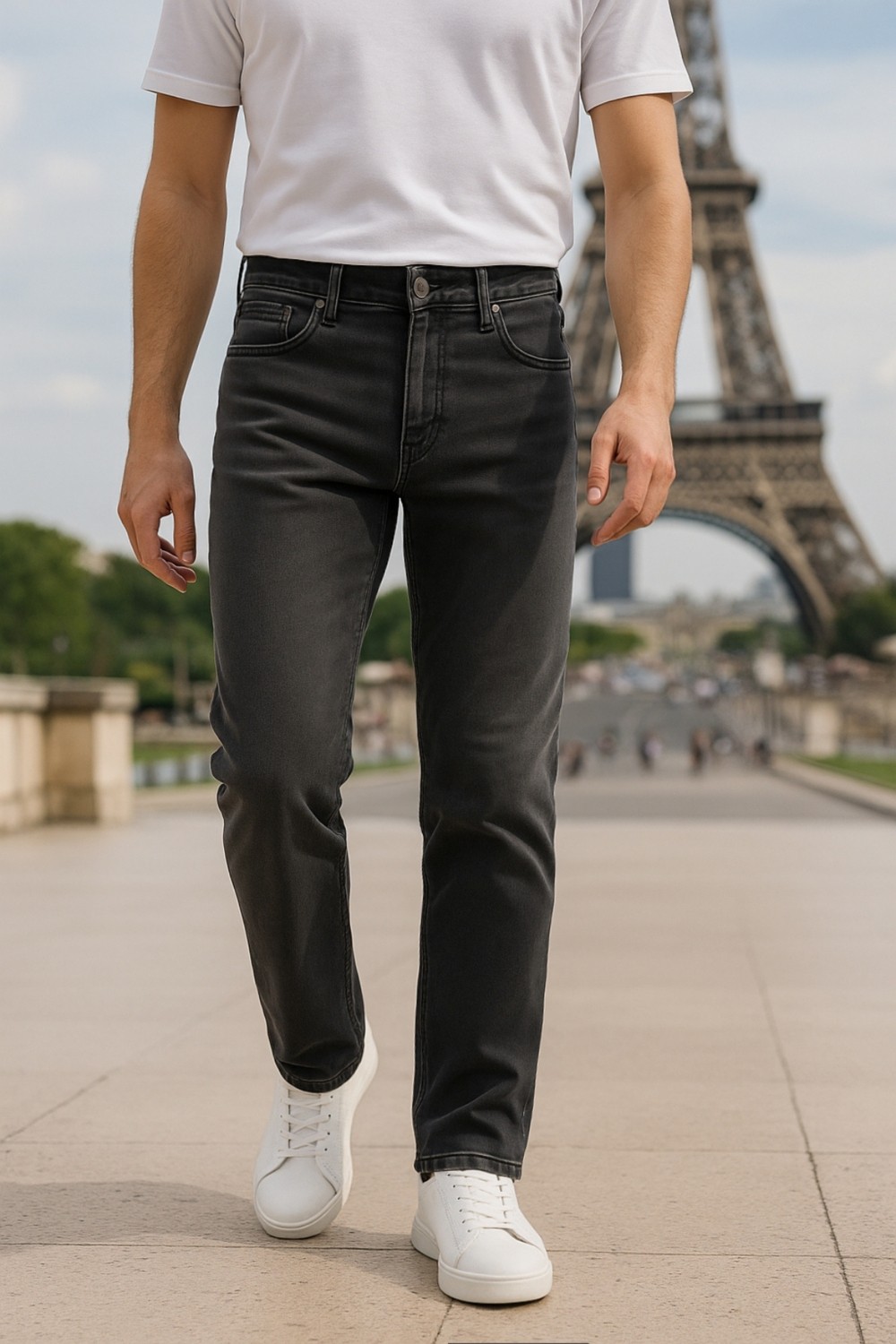 Cedy Denim Cedy Denım Erkek Yüksel Bel Bol Kesim Boru Paça Kot Pantolon Reguler Fit Jean C336
