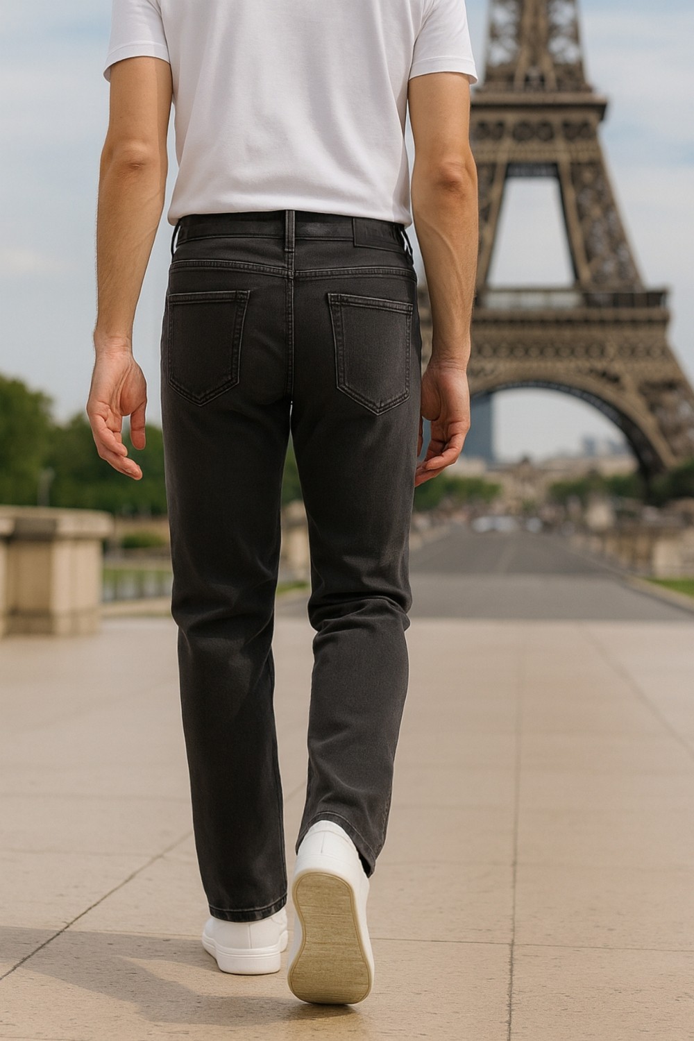 Cedy Denim Cedy Denım Erkek Yüksel Bel Bol Kesim Boru Paça Kot Pantolon Reguler Fit Jean C336 görsel 3