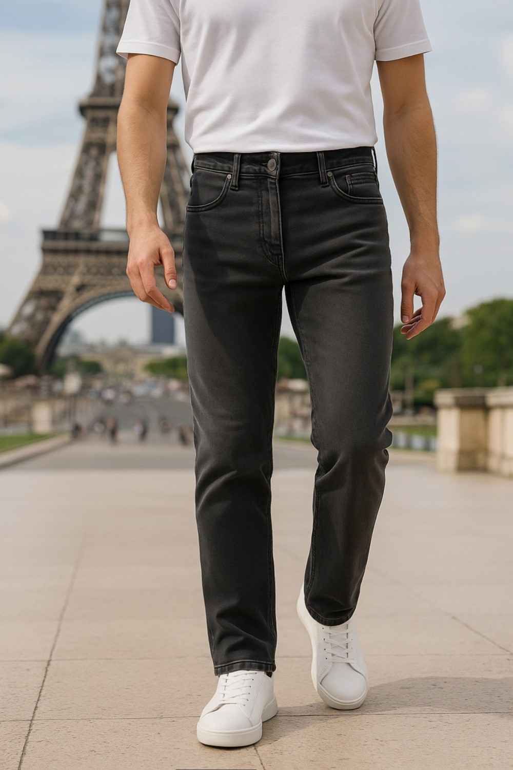 Cedy Denim Cedy Denım Erkek Yüksel Bel Bol Kesim Boru Paça Kot Pantolon Reguler Fit Jean C336 görsel 8