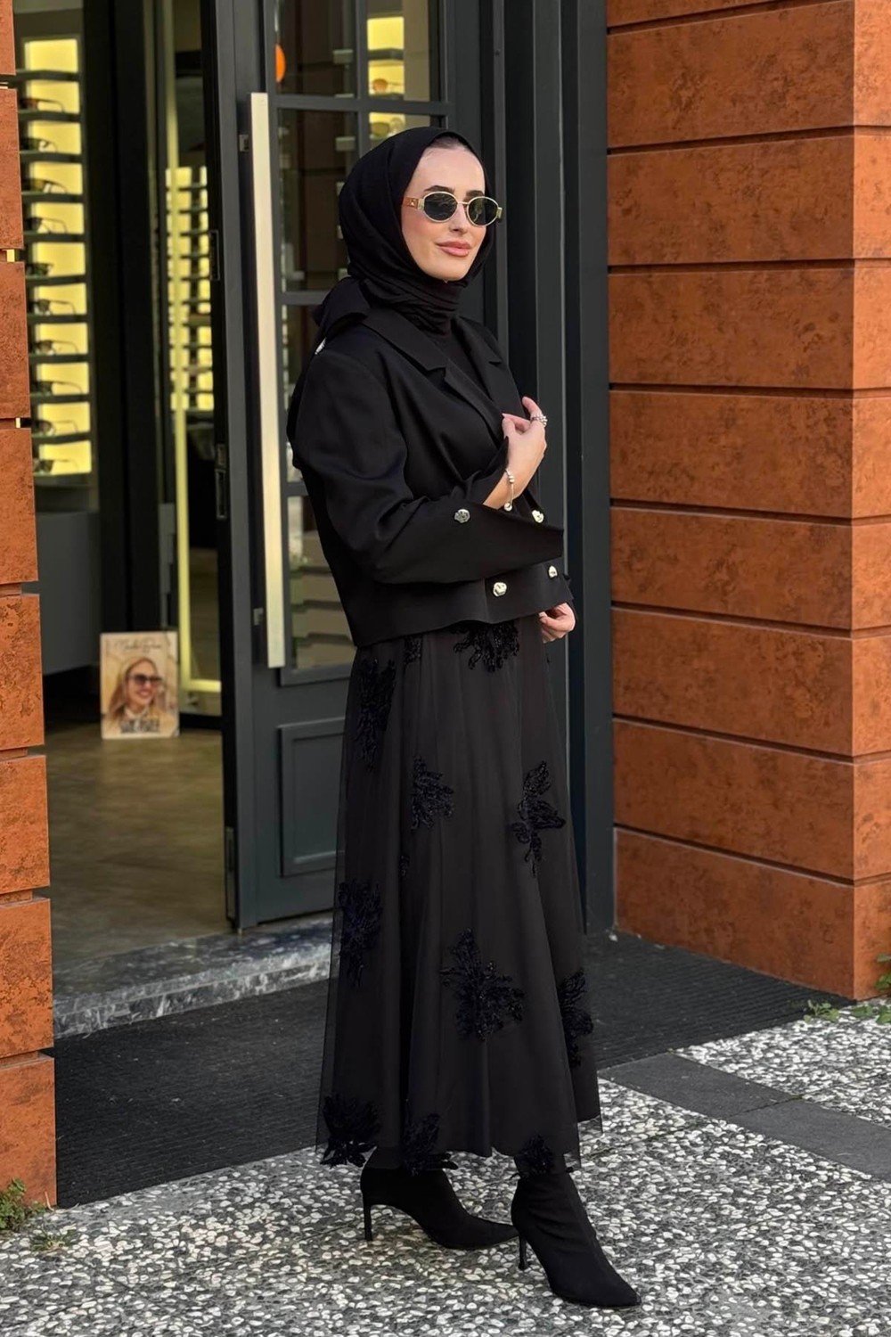 Clande Ceket 2502-4020 Siyah görsel 2
