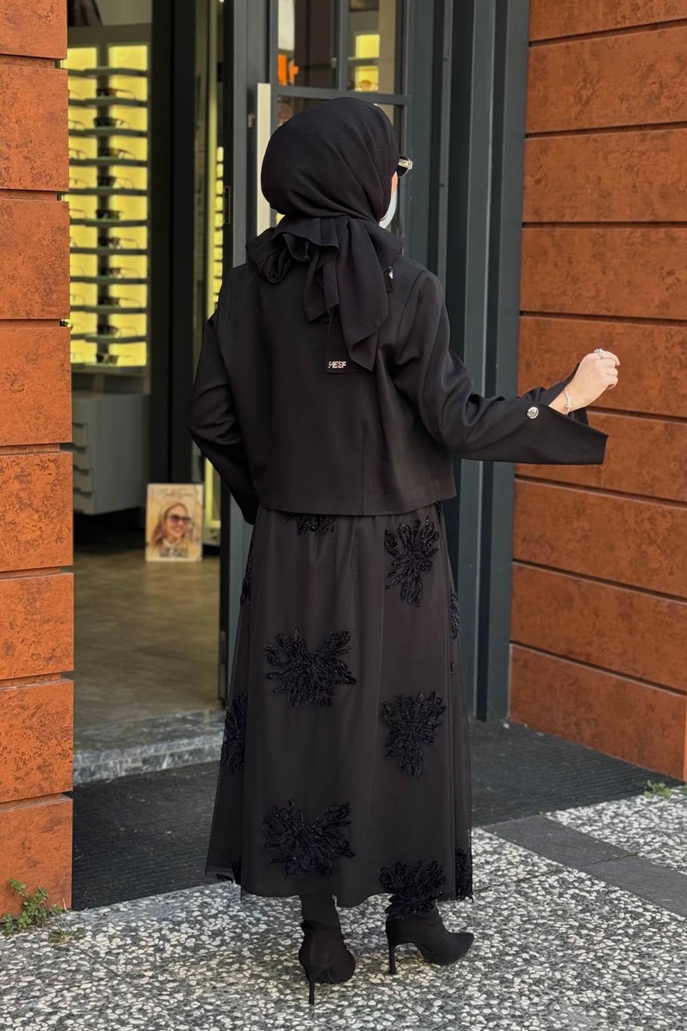Clande Ceket 2502-4020 Siyah görsel 4
