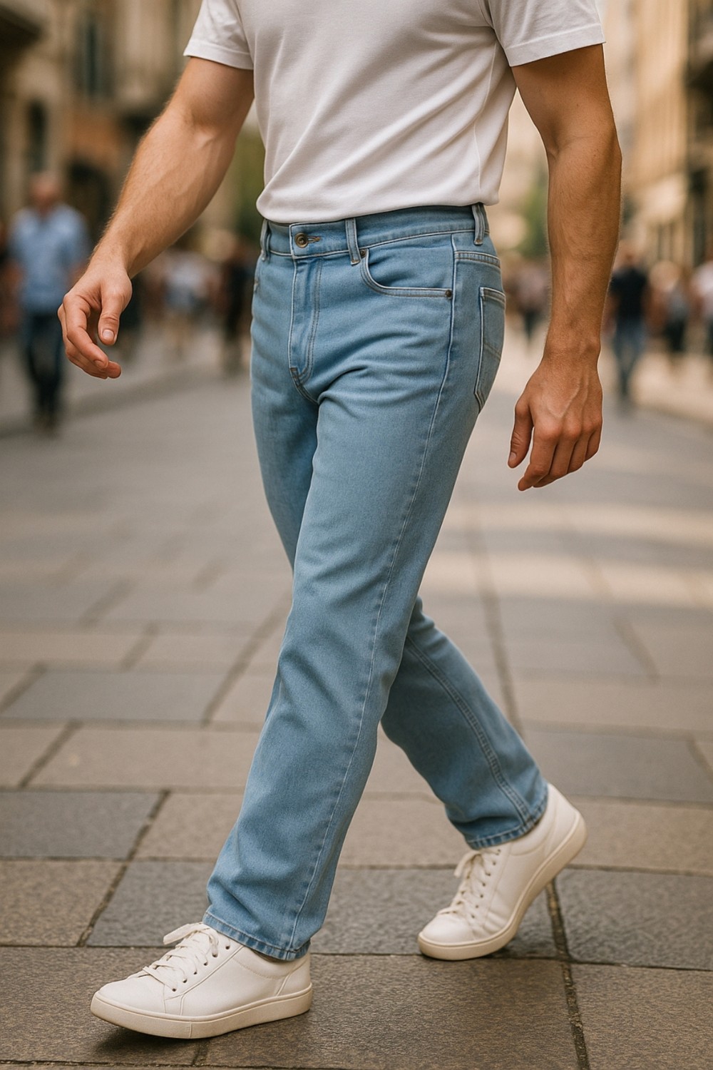 Cedy Denim Cedy Denım Erkek Yüksel Bel Bol Kesim Boru Paça Kot Pantolon Reguler Fit Jean C336