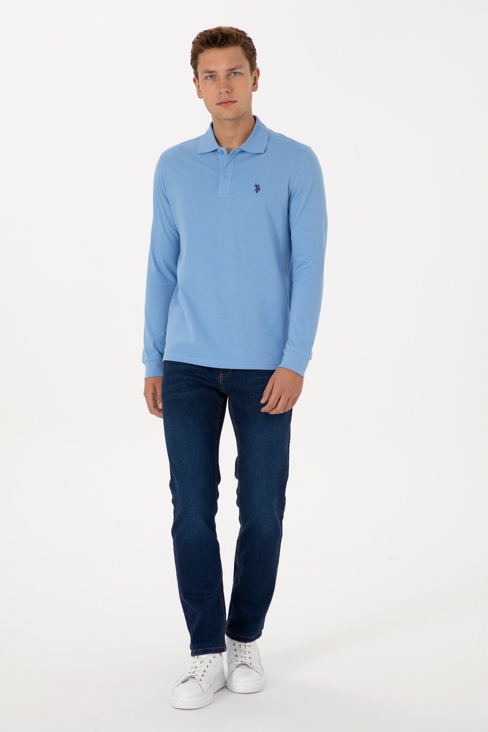 U.S. Polo Assn. Erkek Koyu Mavi Slim Fit Jean Pantolon 50316554-DN0023