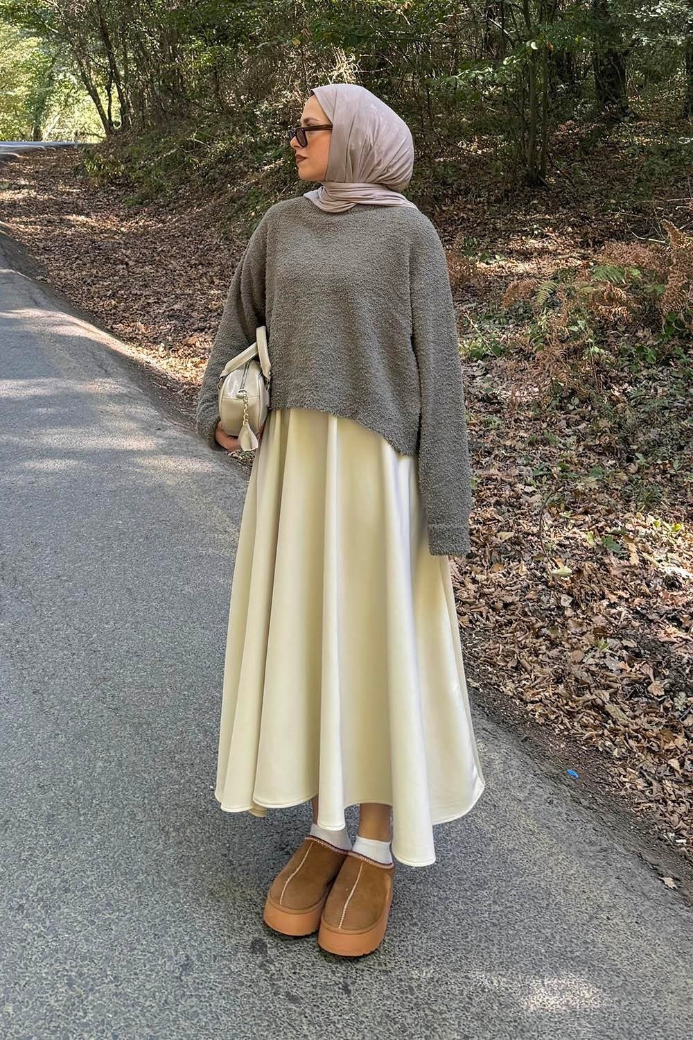 Lamelif Çizgili Balıkçı Kazak Haki
